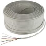 CABLE D'ALARME 3 PAIRES BOBINE 100M 6*0.22MM Fabriqué en Italie Cértifié CE Marque (CA11)  ELAN