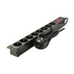 ( MUW-D )MULTIPRISES 1U 8P AVEC INT.CABLE 1.5M